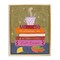Stupell Industries Autumnal Mug on Bookstack Floater Framed Canvas Wall Art Design by Be Ni La